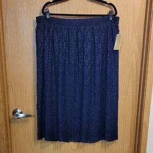 NWT Michael Kors Navy Blue Lace Women's Skirt